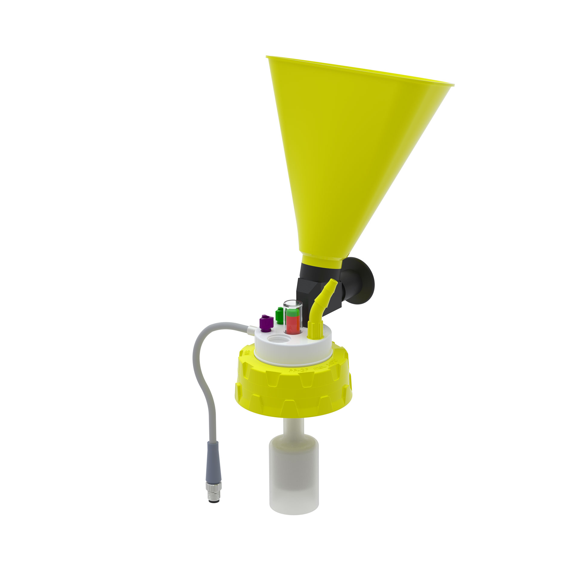 Control Waste Caps S60 mit Einfülltrichter | b.safe