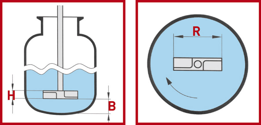 Stirrer Shafts with rigid paddle