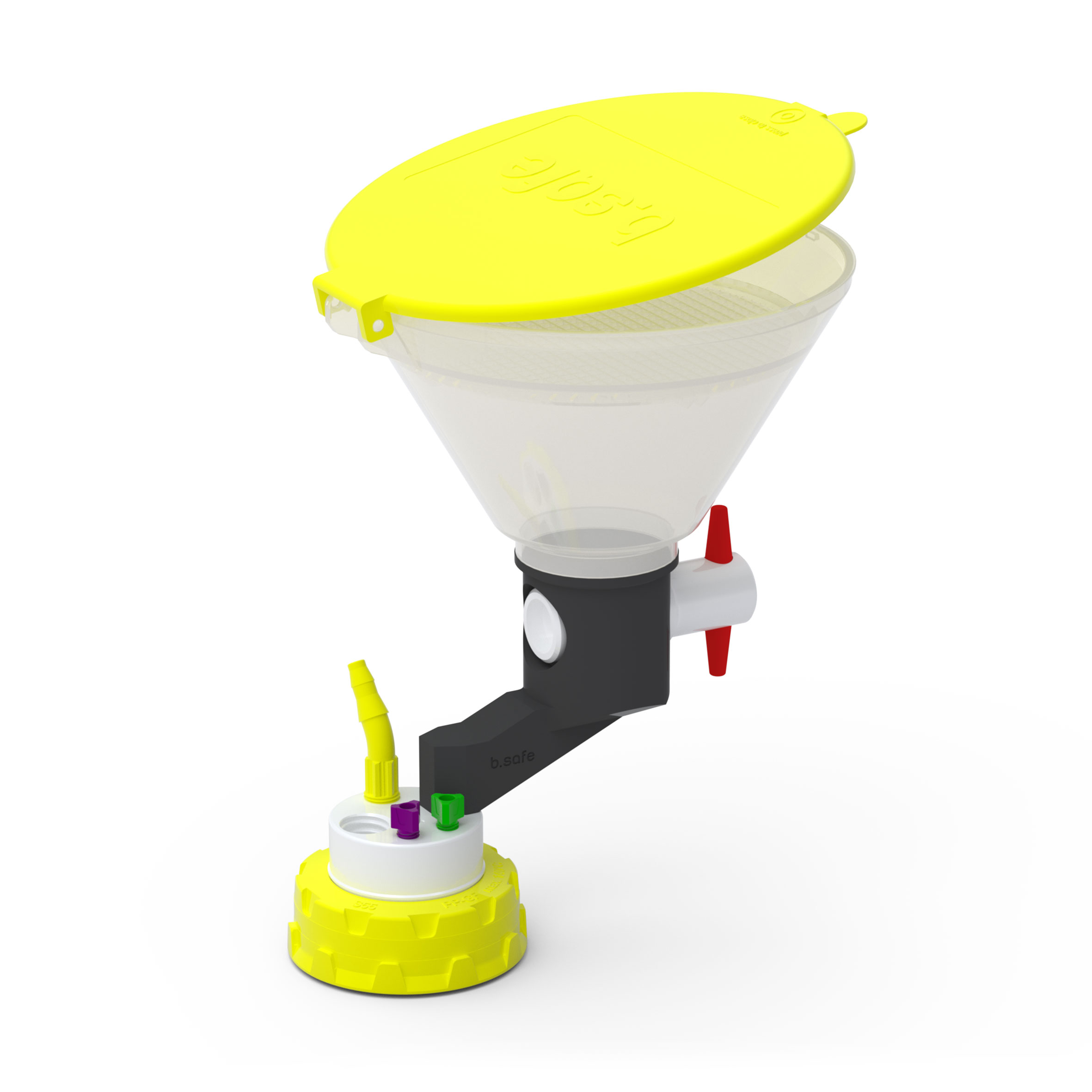 Waste Cap S55 mit Einfülltrichter | b.safe